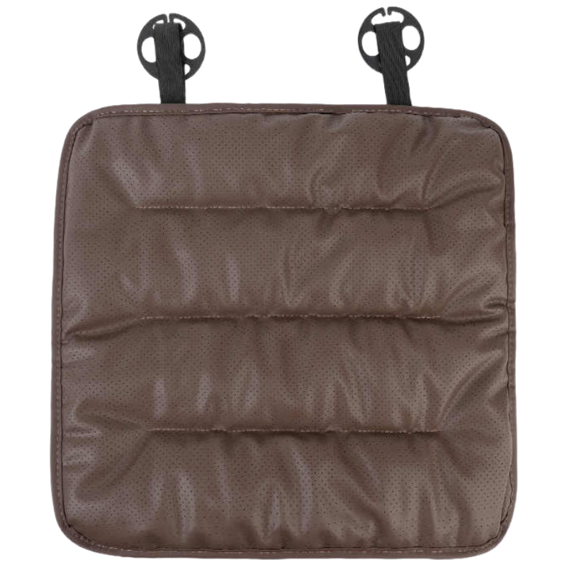 Dijialun Car Seat Cushion, Summer Universal, High-End Feel, Soft And Breathable Leather, Single Seat Cover, Coffee Color