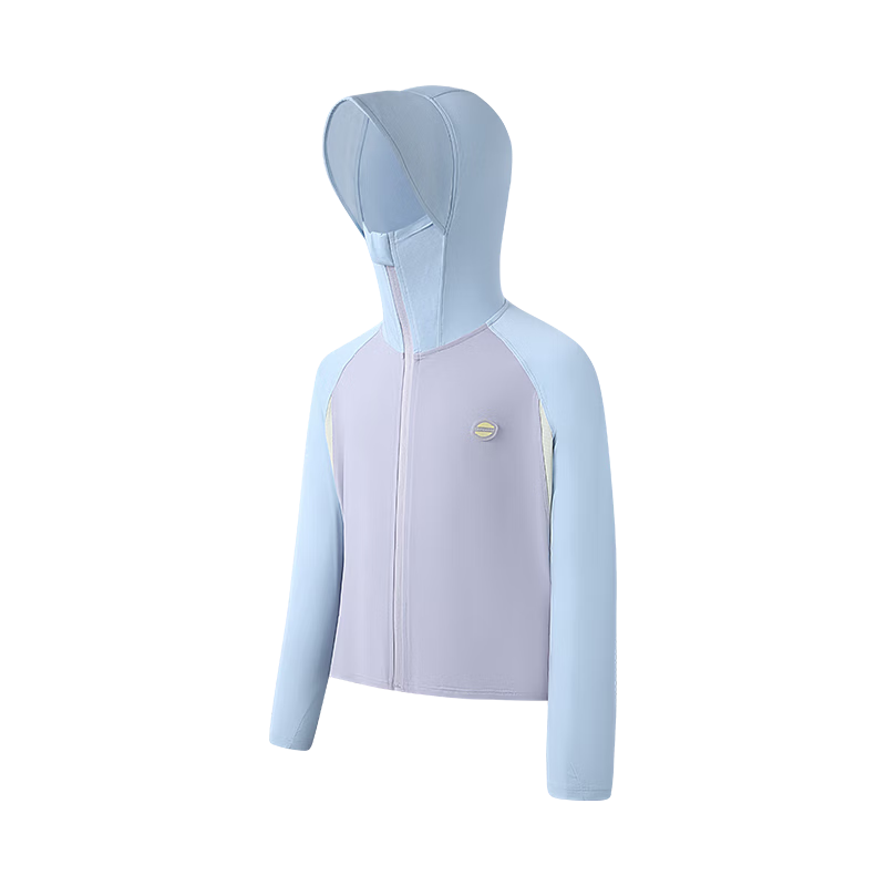Lemonkid Children's Sun Protection Clothing, Cool And Breathable, UV-Resistant Skin Coat for Boys And Girls, Baby Sun Protection Garment, Ziyu Blue-Gray, Size 120