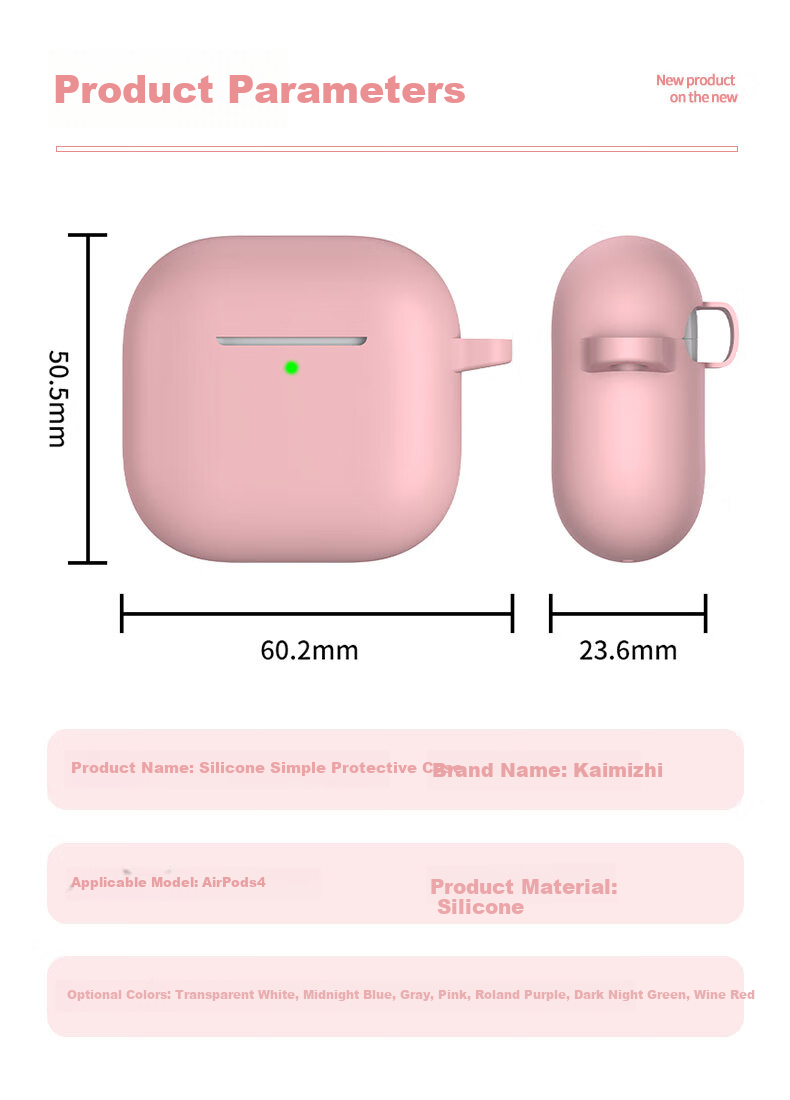 KMaxAI Compatible Apple AirPods 4 Case Cute Soft Shell with Charm for Girls Wireless 4th Gen Earbuds Charging Case Lanyard Phantom Pink Butterfly 8