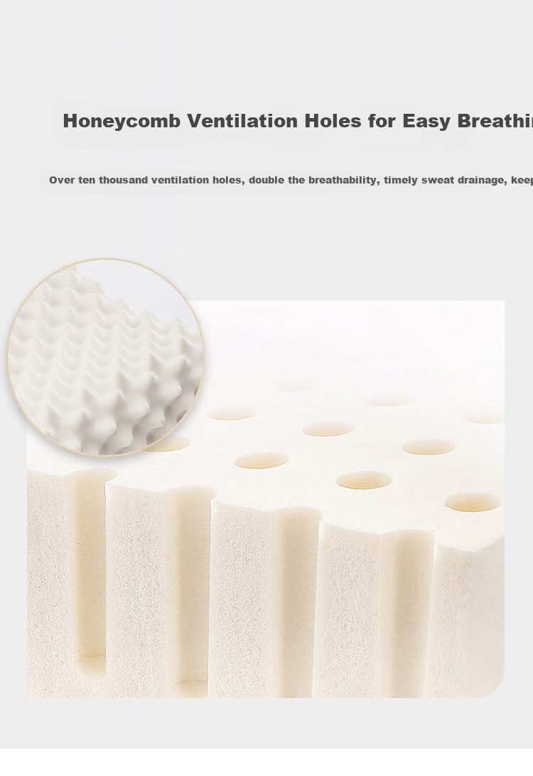 AiSleep Pillow, Extra-Large Particle Thai Latex Pillow, Imported Natural Latex Pillow, Adult Massage Cervical Pillow Core 5