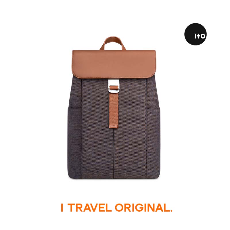 ITO "New Product" PORCINI BACKPACK, Twilight Brown 20L Business Backpack for Men And Women, Laptop Bag for Travel