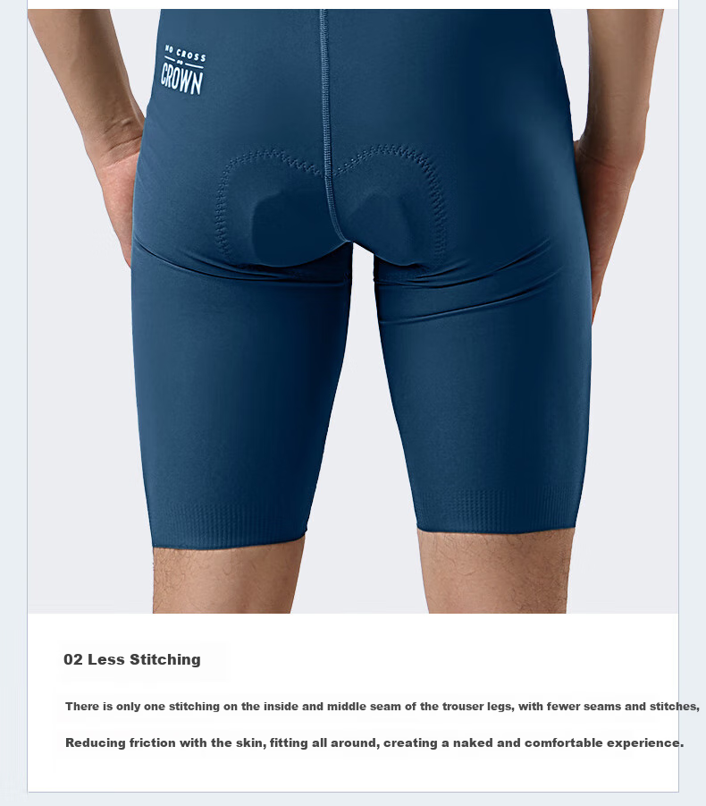 Lameda Cycling Shorts, Bib Shorts, One-Piece Shorts for Men, Summer Professional Mountain And Road Bike Shorts, Moonlight Blue, XL 6