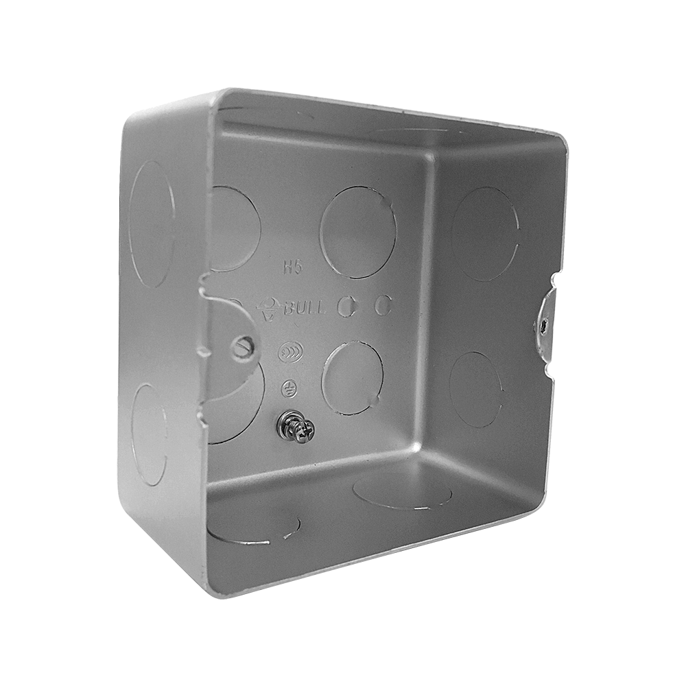 BULL Switch Socket Panel Floor Socket Base Box Wire Box Concealed Box Shallow Base Box H5 Concealed Installation 100*100*55mm