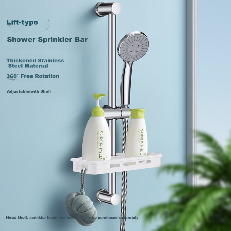 Larsd Shower Head Lifting Rod, Handheld Shower Head Bracket Mounting Kit, Wall-Mounted Shower Head Holder for LD723 Model