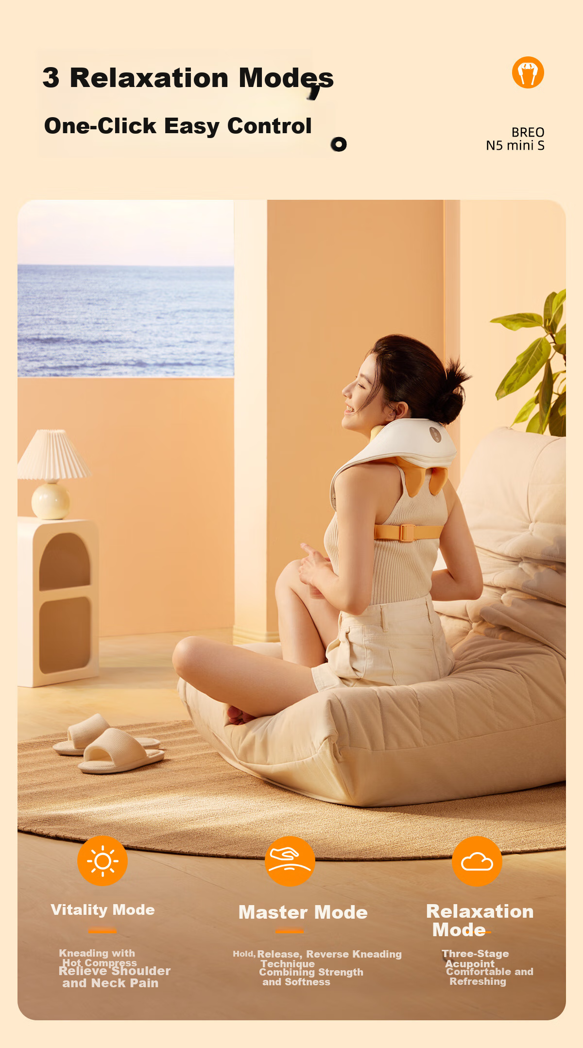 Breo N5miniS Shoulder and Neck Massager, Massager Device for Trapezius and Cervical Vertebrae, Birthday Women's Day Gift for Women and Men 9