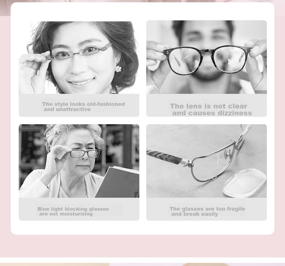 BORSIYZOL Reading Glasses for Women, Sold by JD, High-Definition Imported Anti-Blue Light Genuine Reading Glasses 8018, Purple, 150 Degrees 2
