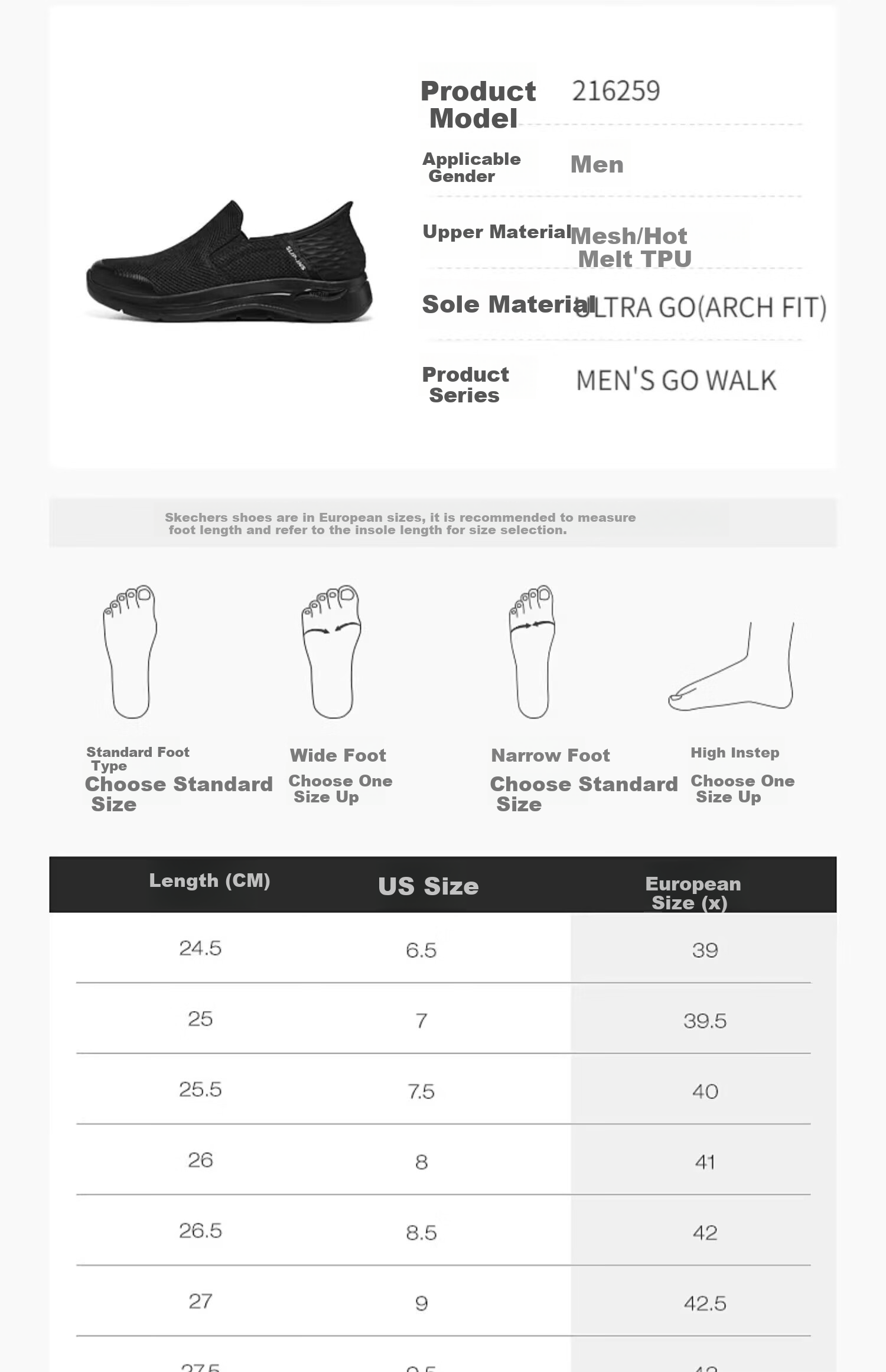 Skechers Slip-On Breathable Mesh Casual Shoes, Daily Walking Shoes, Slip-In Technology, Father's Day Gift 11