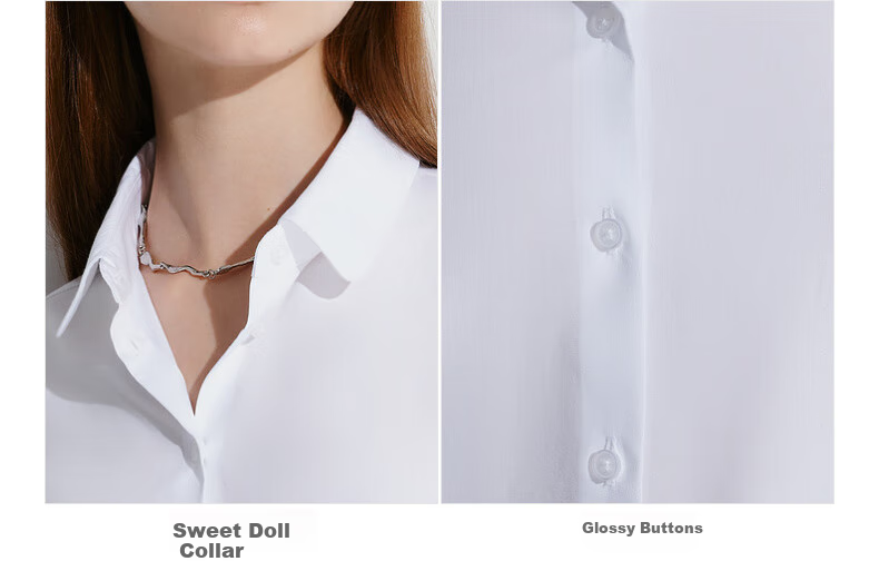 G2000 Women's Cotton Blend Long Sleeve Shirt, Comfortable and Skin-Friendly, Suitable for All Seasons, Mall Style, Commuter Wear 8