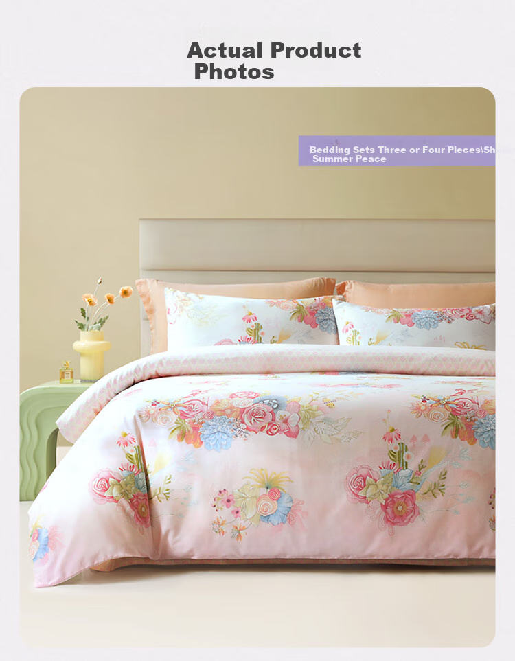 Bravo Furniture Bedding Set, Pure Cotton Duvet Cover, Bed Sheet, Quilt Cover, Double Bed Linen Set, 230*229cm 12