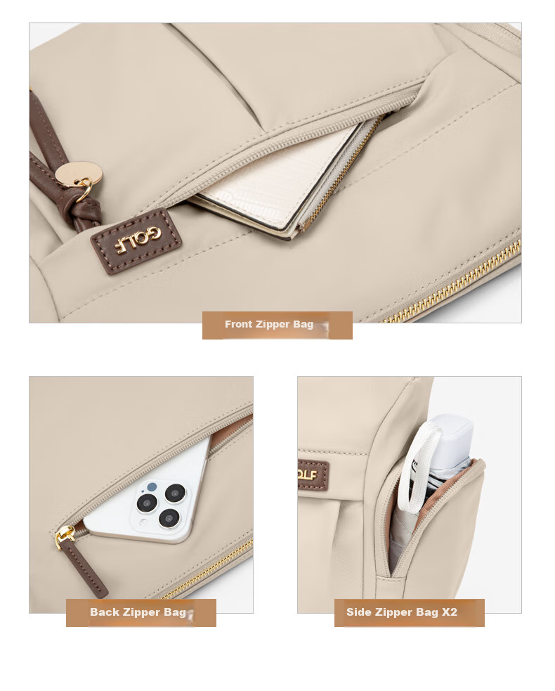 GOLF Women's Lightweight Large Capacity Canvas Shoulder Crossbody Bag Commuter Versatile Phone Bag Birthday Gift 9