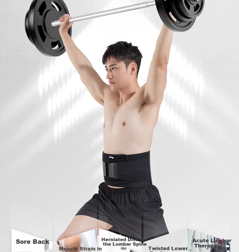 Li-Ning Back Support Belt for Men And Women, Sports Fitness Lumbar Disc Herniation Lumbar Muscle Strain Medical-Specific Warm Long-Sitting Support Waist Brace 8