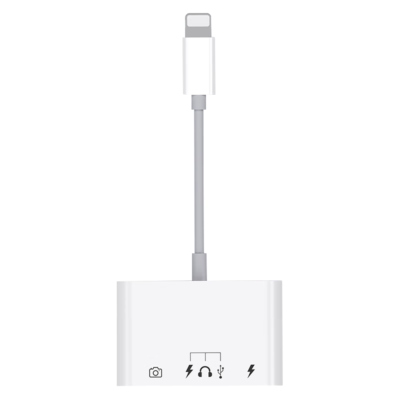 JOWOYE Apple Phone Mobile Hard Drive Adapter OTG Kit, IPhone/iPad Converter, Lightning to USB 3.0 External Drive, Keyboard, Mouse, Electronic Keyboard, Microphone