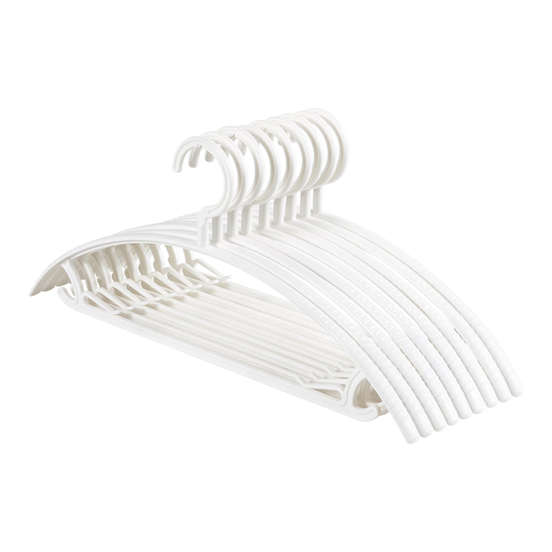 JD Jingzao Dormitory Wide Shoulder Non-Marking Clothes Hangers Anti-Slip Drying Hangers Gray 10-Pack