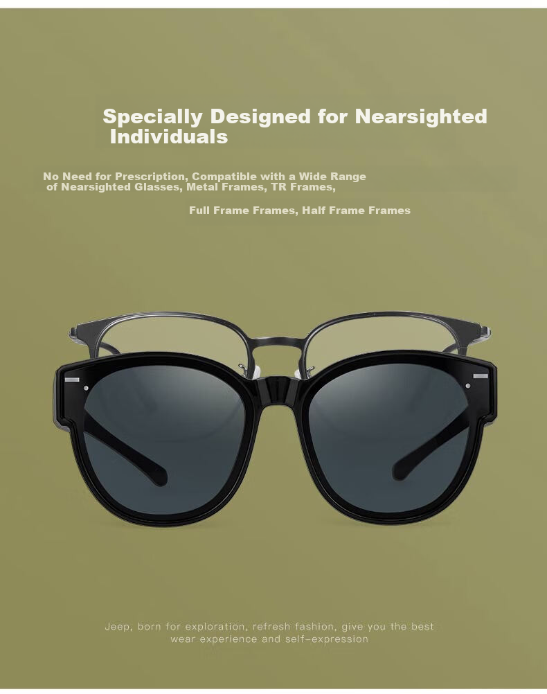 JEEP Polarized Prescription Clip-On Sunglasses for Women Fashion UV Protection Street Style S2010 1
