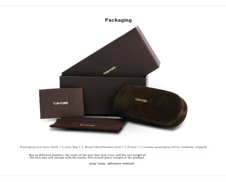 TOM FORD Eyeglass Frames for Men And Women, Optical Frames, Business Lightweight Anti-Blue Light Lenses, Glasses with Prescription Lenses, Eyeglass Frames TF5635 15