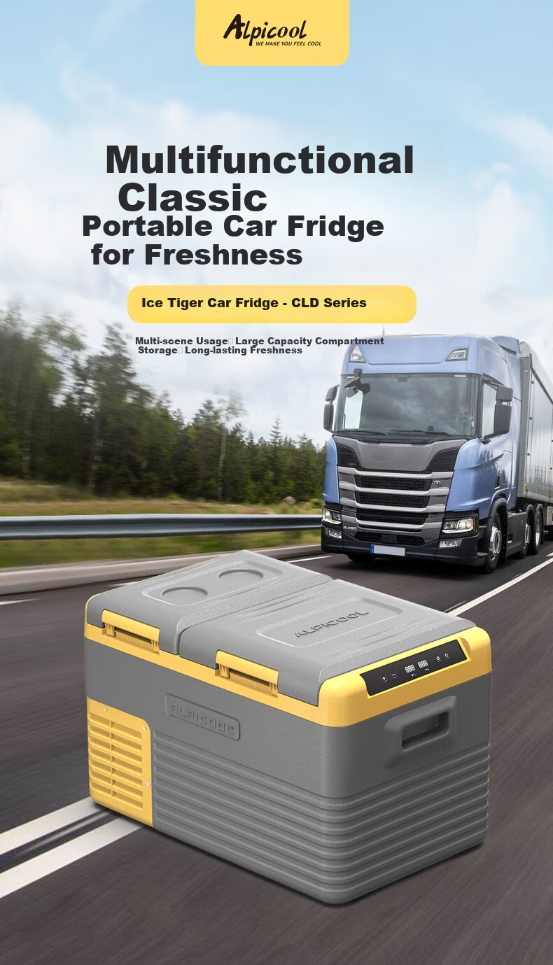 Alpicool Car Refrigerator, Compressor Cooling, CLD35 Double-Door Freezer And Refrigerator, for Self-Driving, Outdoor Camping, Truck, Quick-Freezing Box 1
