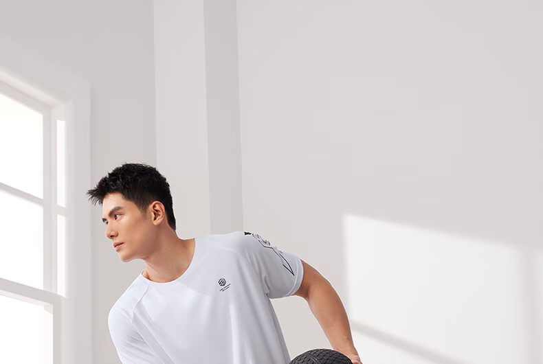 361° Men's Short-Sleeve T-Shirt, Summer Quick-Dry, Loose-Fitting Athletic Running Fitness Casual Top, Half Sleeve, 652524101-2 21