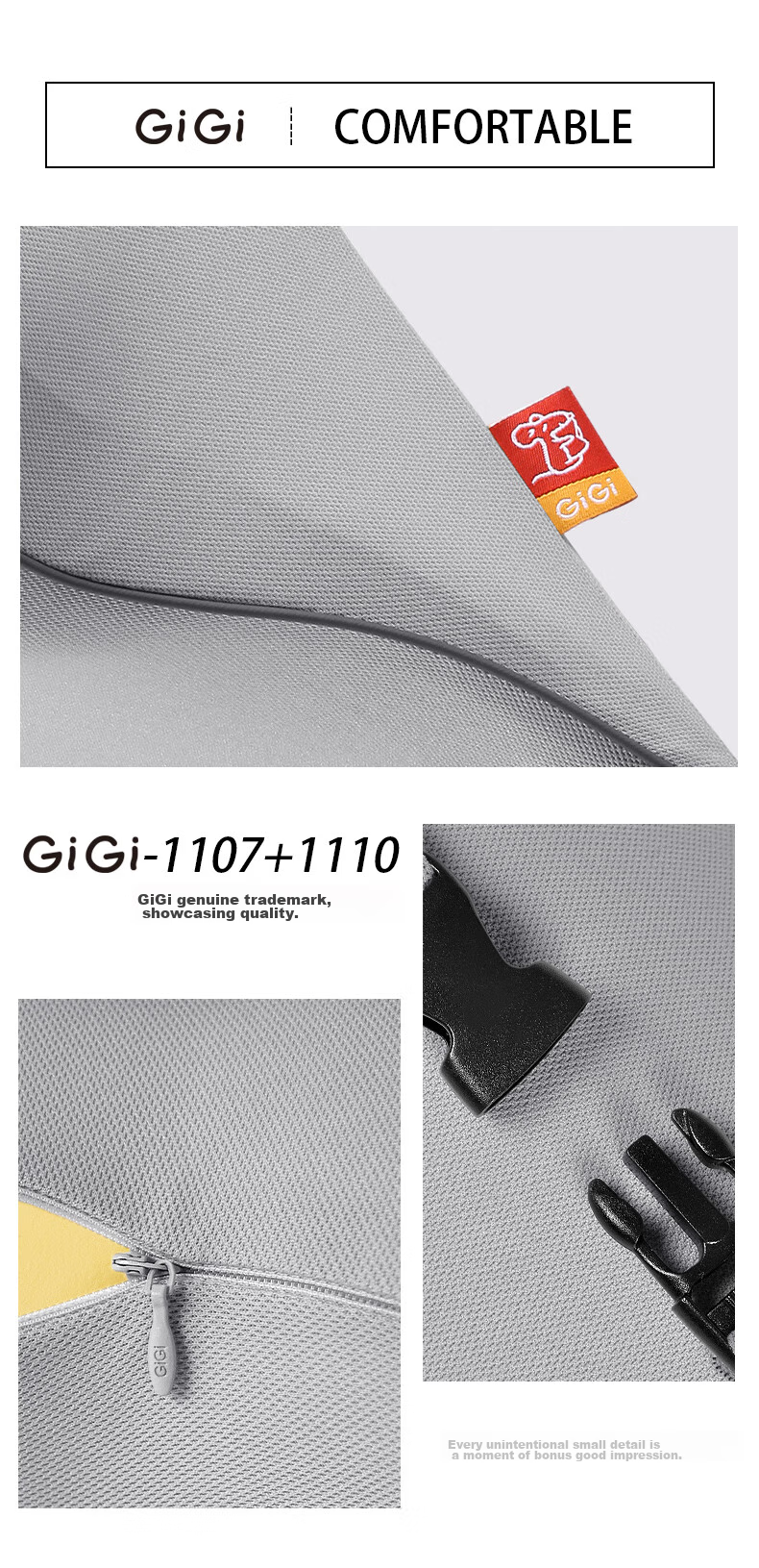 GiGi Car Headrest And Lumbar Support Set with Memory Foam Lumbar Cushion, Neck Pillow for Car Use, Cervical Pillow, Neck Protector, Coffee Color 17