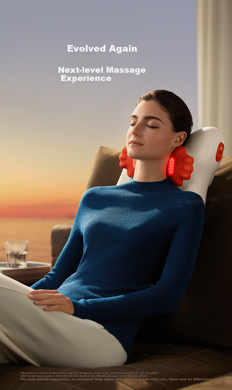 Westinghouse BXmini Waist Massager Massage Cushion Shoulder Neck Waist Back Full Body Massager Red Light Heat Therapy Lumbar Support Birthday Gift for Wife Girlfriend Starry Gray 11