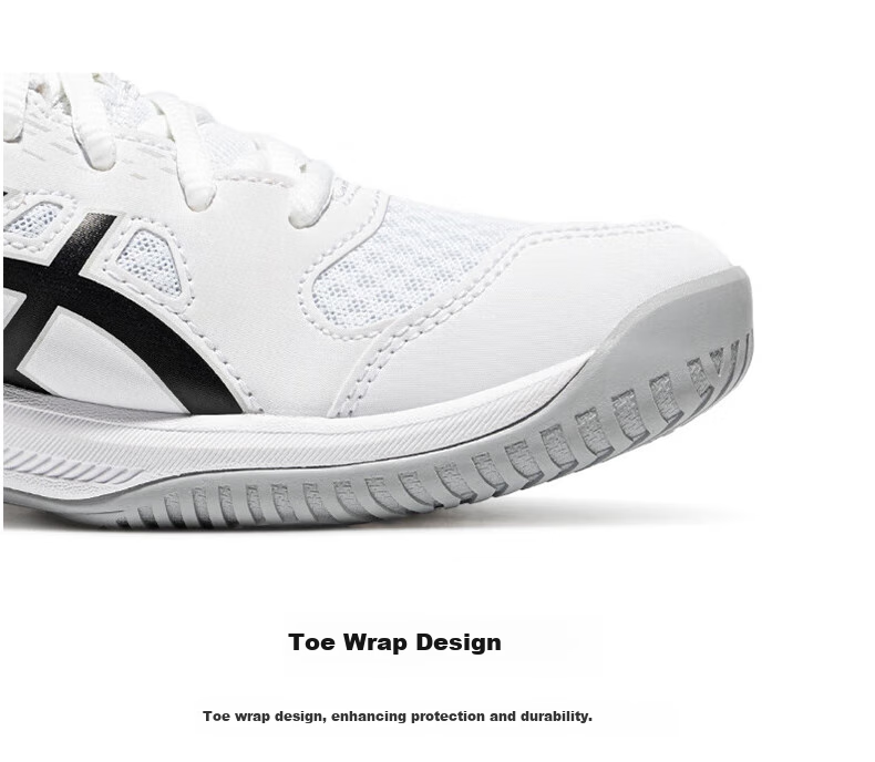 Asics Comfortable Breathable Children's Badminton Shoes Indoor Sports Shoes 1074A045-101 Size 35 2