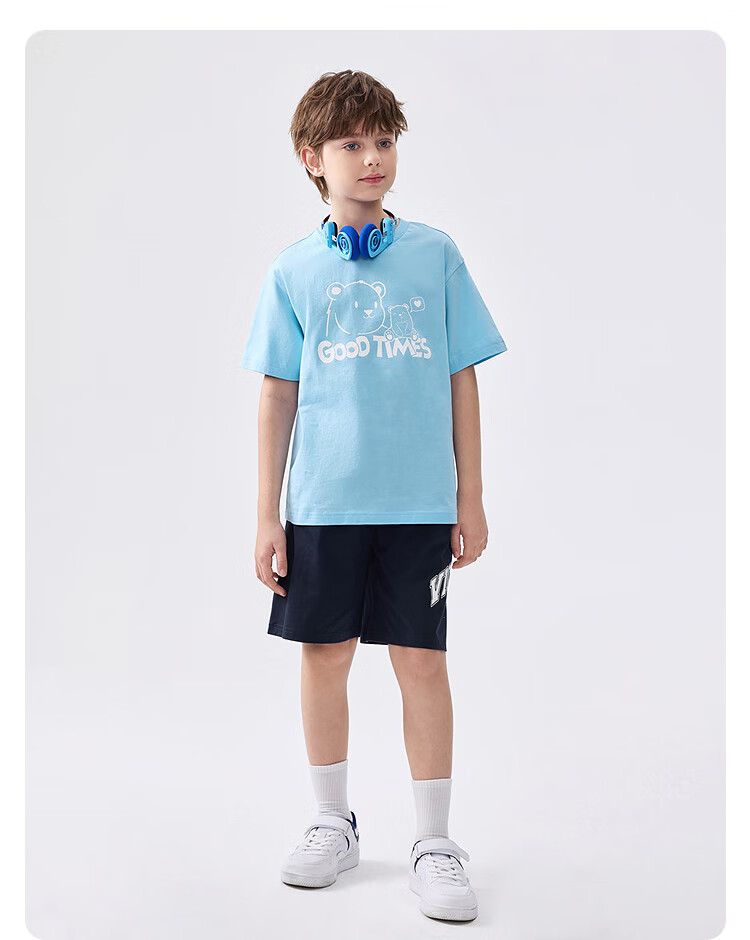 BALABALA Children's Clothing, Kids' Pants, Summer Thin Shorts, 2025 Boys' Knee-Length Shorts, Quick-Drying Breathable, 208225109102 13