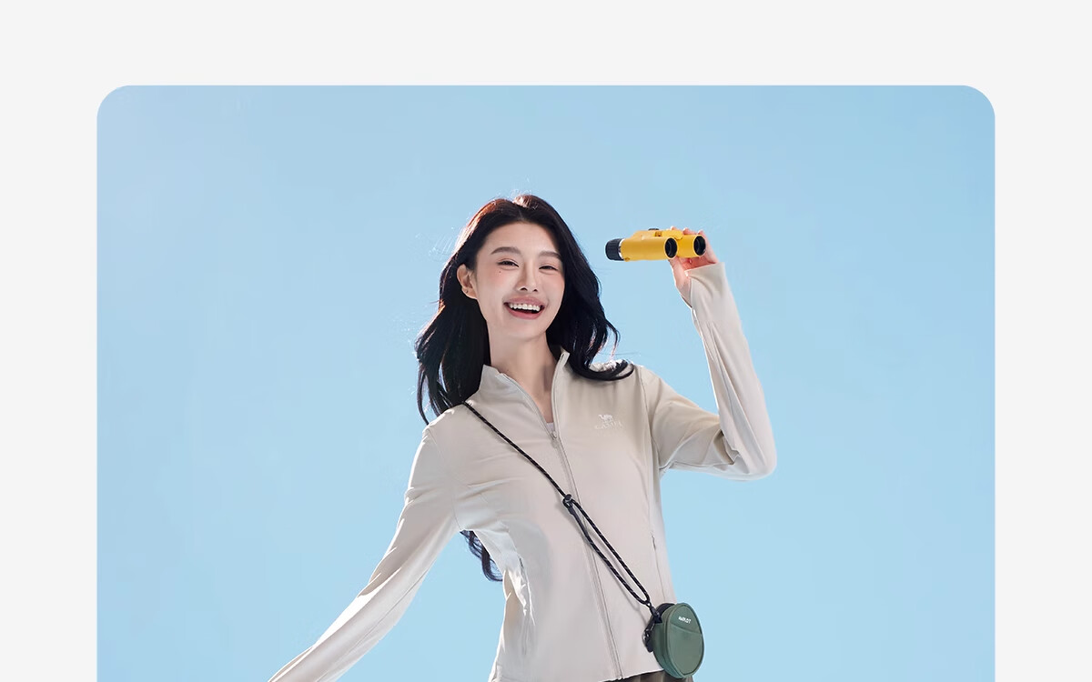 CAMEL Cold White Outdoor Original Yarn Sun Protection Clothing, 25 New Style for Men And Women, UPF2000 Stand Collar Slim Fit Quick-Dry Sun Protection Garment, Size L 24