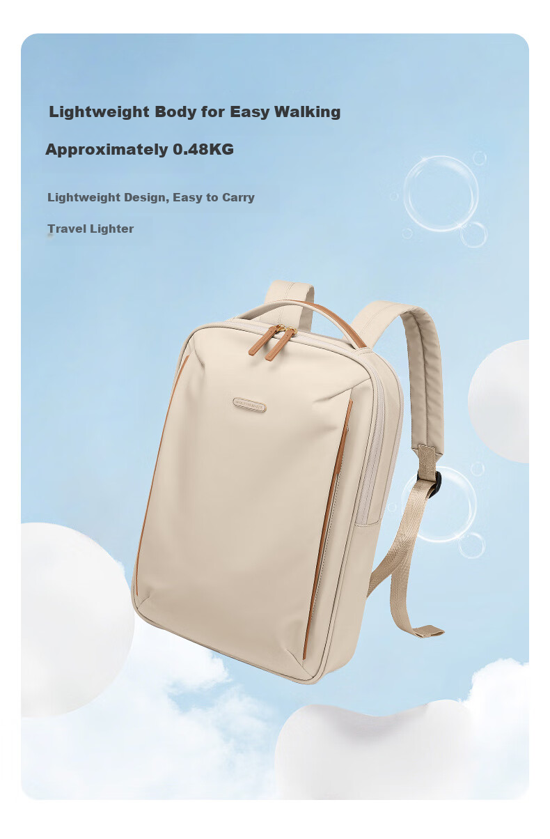 GOLF Women's Backpack, Business Casual 16-Inch Laptop Bag, Water-Resistant Travel Backpack, Fashionable Handbag for Wome 17