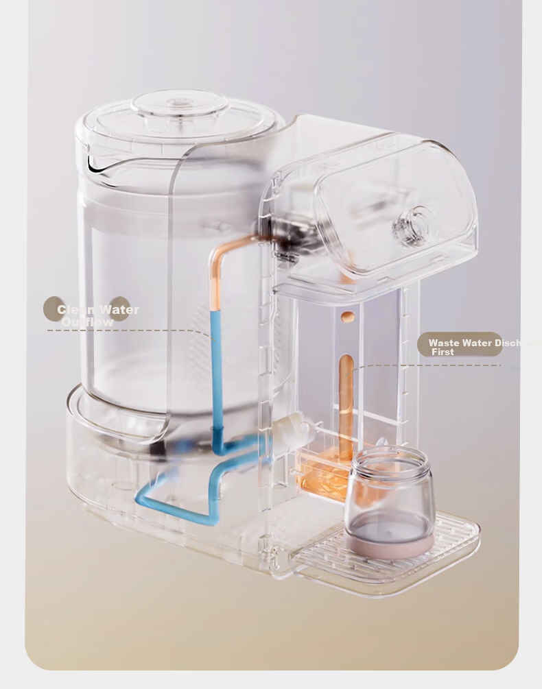 Babycare Constant Temperature Kettle, Baby Formula Maker, Intelligent Water Dispenser, Air-Cooled Cooling, Baby Milk Shaker, 2L 6