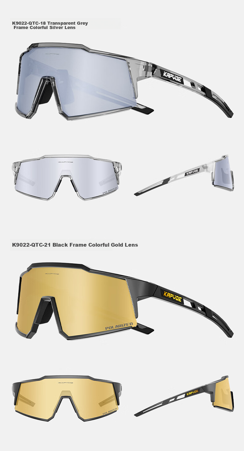 KAPVOE Pioneer Colorful Hiking Sunglasses Outdoor Windproof Polarized Goggles Unisex 11