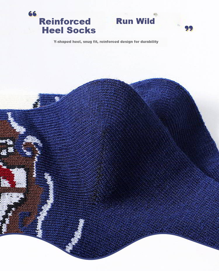 LangSha Children's Socks for Boys, Spring And Summer Cotton Socks, Comfortable Breathable Casual Sports Socks for Boys, Small to Big Kids Mid-Calf Socks 18