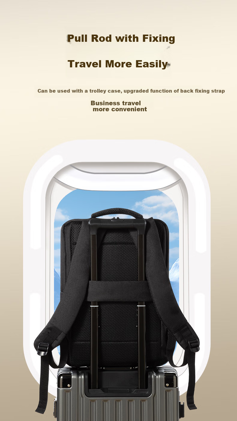 WOMT Inkless Laptop Backpack, Business Casual Commuter Travel Bookbag, Suitable for Apple, Lenovo ThinkPad, Huawei, Dell, ASUS, HP 5