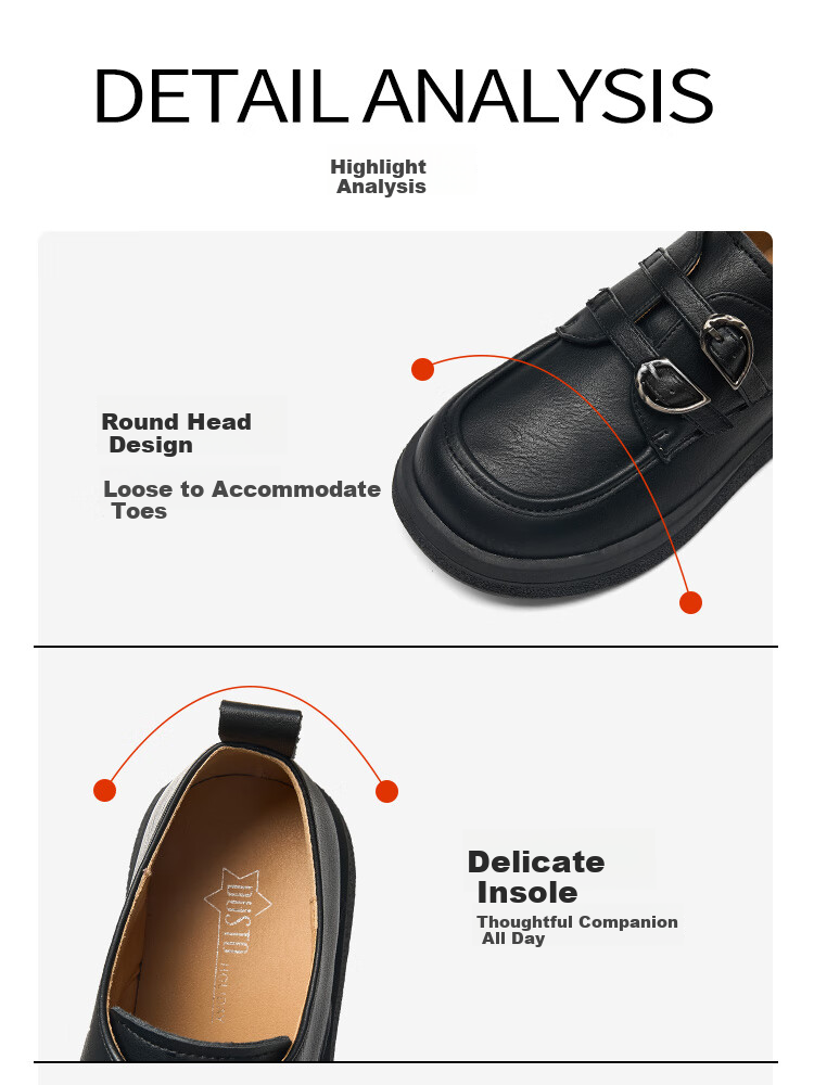 Dusto Thick-Soled Loafers for Women, 2026 New Spring Style, Academic-Inspired Leather Shoes, Deep-Mouth Flats, Soft-Soled Commuter Shoes for Wome 14