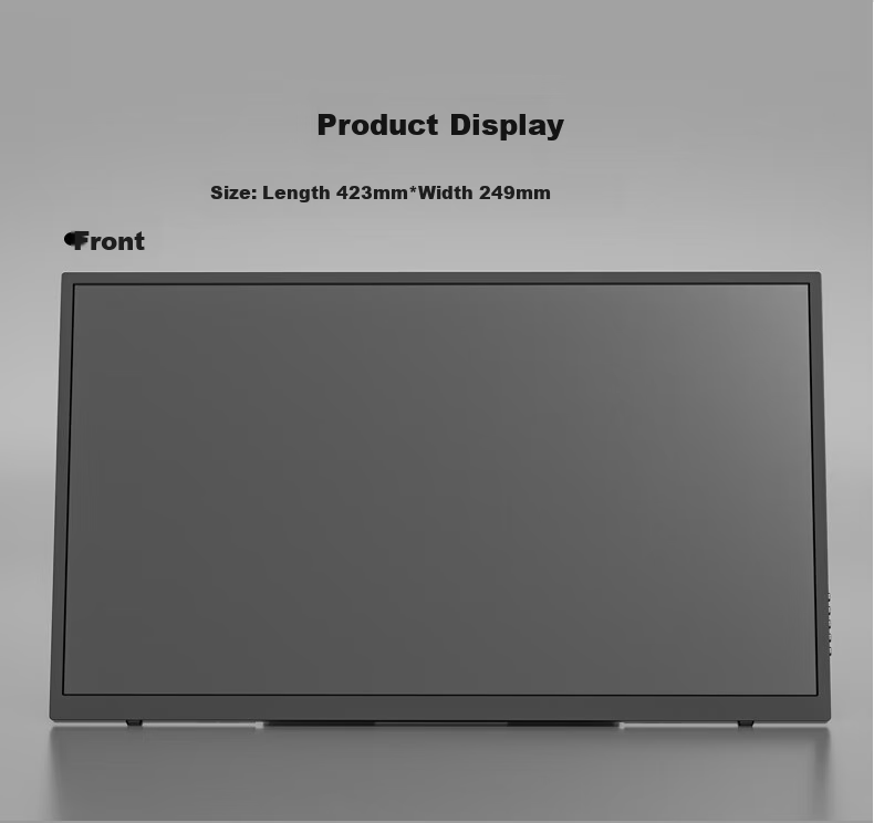 Eimio Portable Monitor, 18.5-Inch [100Hz High Refresh Rate], Display Screen HDR, Computer Laptop Extension Screen, Switch/PS5 Secondary Screen, Mobile External Full-Screen Display E18W 3