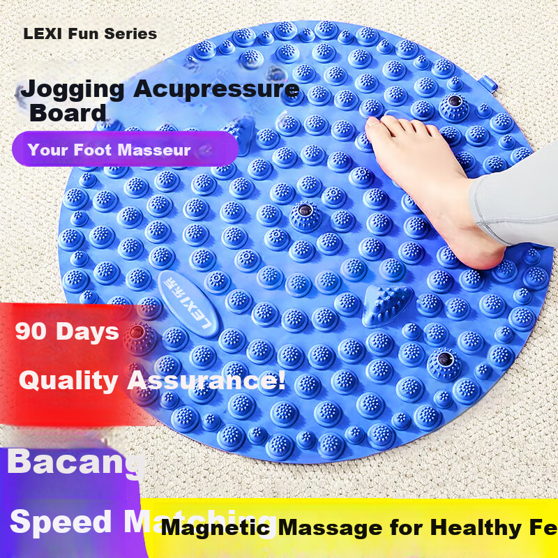 Lexi Acupressure Foot Massage Pad, Meridian Dredging Mat for Adults, In-Place Running Mat, Foot Massage Pad, Sky Blue