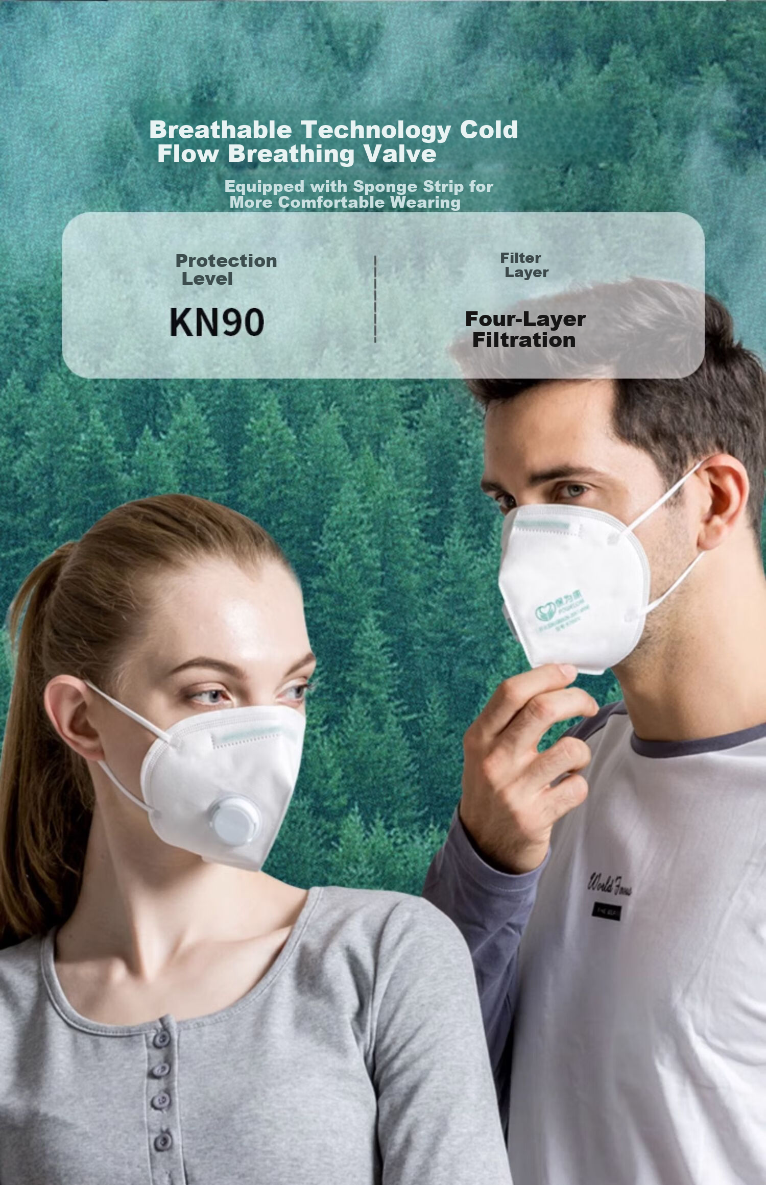 Baoweikang 9700v Dust Mask with Breathing Valve And Dust Port, 100% Breathable Protective Mask against Industrial Dust, Smog, And Grinding 4