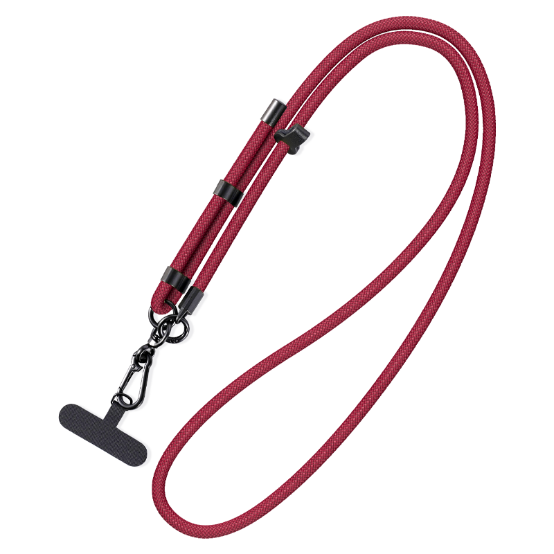 BIAZE Phone Lanyard, Neck Strap Crossbody Wearable Outdoor Anti-Theft Cord for Sports Travel Hiking Camera Phone Chain Strap Suitable for Apple 17 Huawei Phones And Others, SP2 China Red