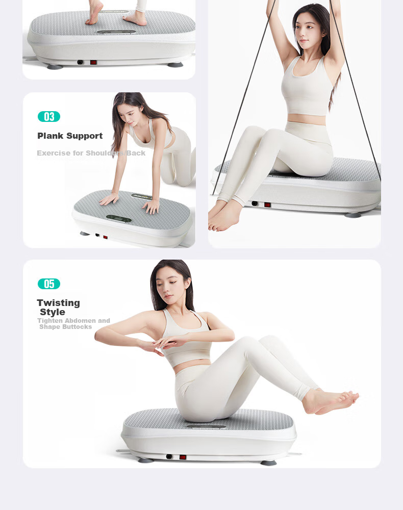 Mdikawe Shaking Machine Fat Burning Equipment Fitness Equipment Rhythm Machine Lazy Full Body Fat Burning Belly Slimming Device Weight Management Pla 18