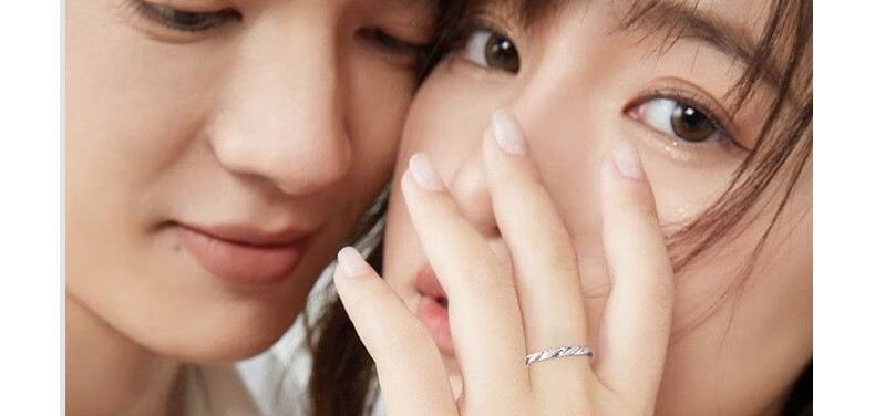 Fanci Romantic Couple Rings, One Pair Plain Frosted Versatile Birthday Confession Anniversary Gift for Boyfriend Girlfriend 17