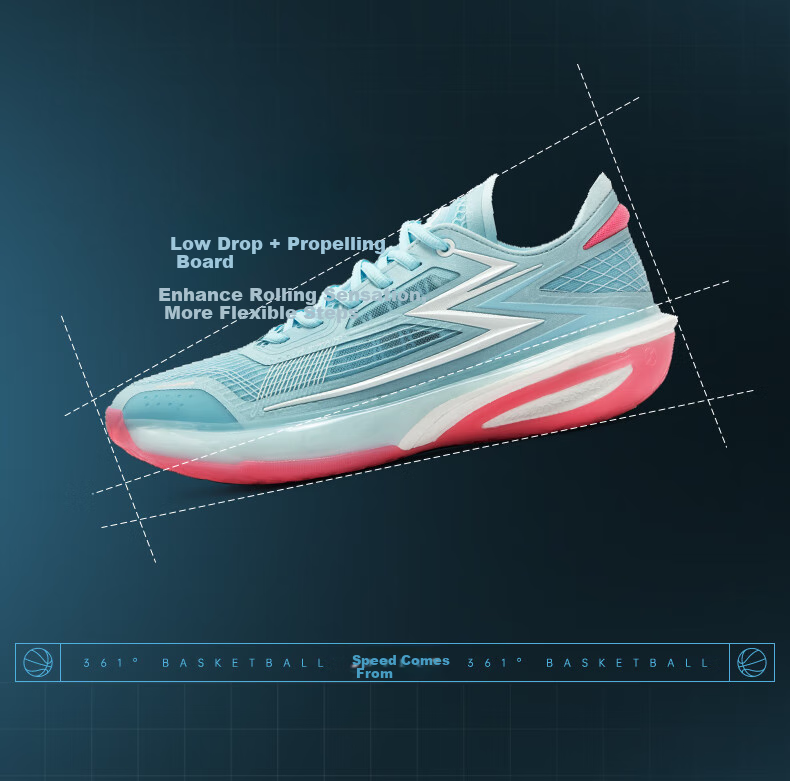 361° Men's Running Shoes, Biaisu BB Summer Breathable Mesh Casual Youth Training Shoes for Men, 672511101F-4 10