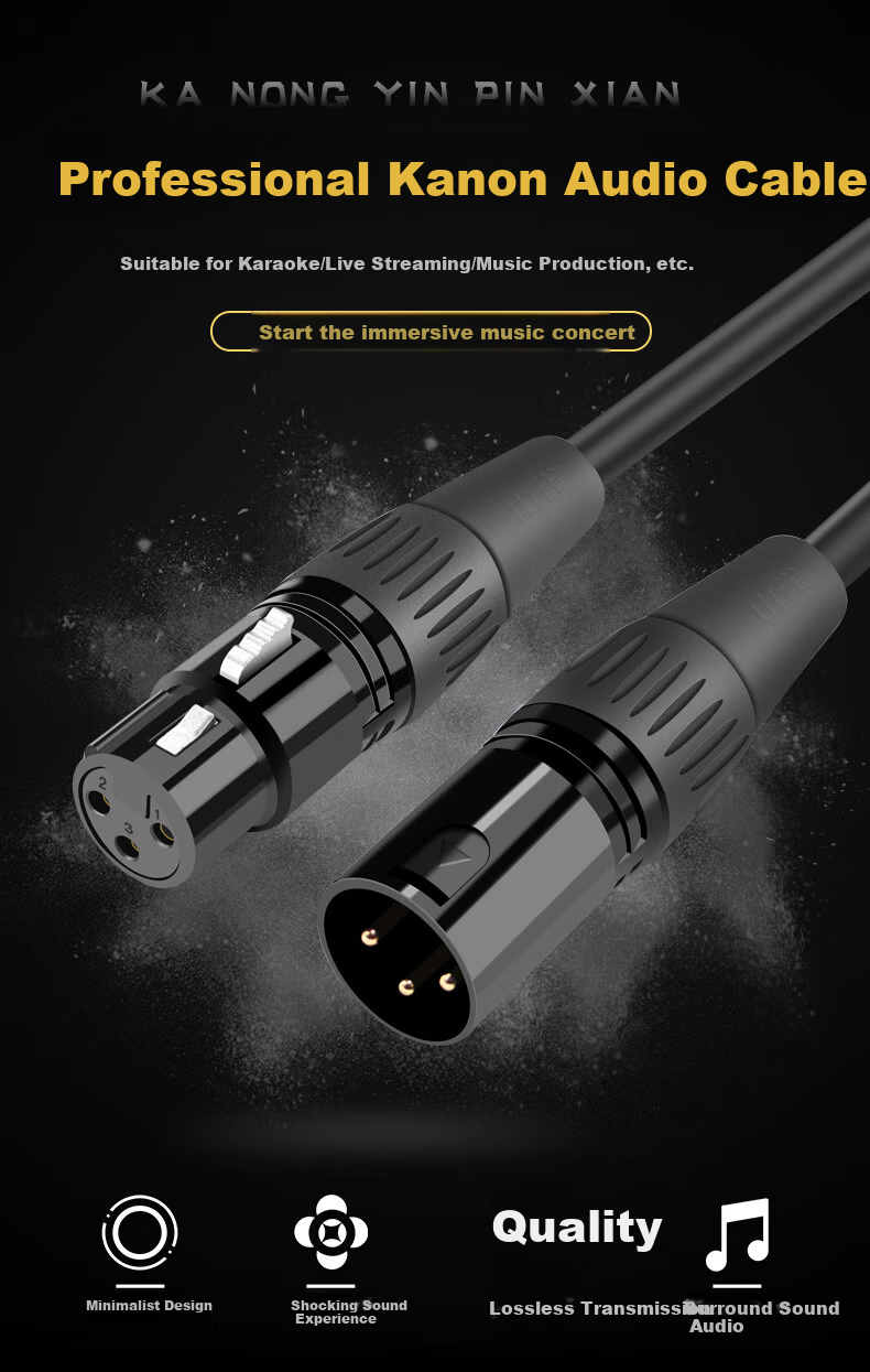 Beishanque Karaoke Microphone Extension Cable, 10 Meters, Karaoke Live Streaming Mic Cable, Mixer Amplifier Balanced XLR Cable, BSQ-K950 1