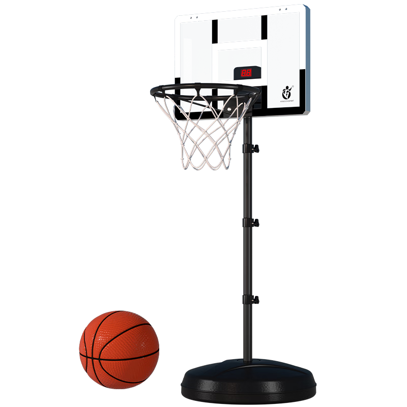 Hongdeng Adjustable Height Children's Basketball Hoop with Small Basket, Indoor Home Basketball Set for Boys, Toddlers And Kids, New Year Gift Toy