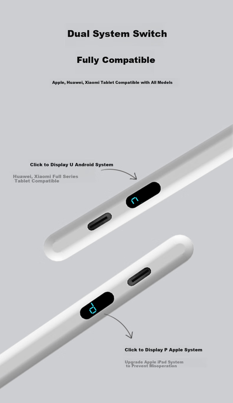 Smorss [New Upgraded Dual System] Universal Capacitive Stylus Compatible with Apple, Huawei, Honor, Xiaomi, Android Phones And IPad Tablets Universal Drawing Anti-Mistouch Touchscreen Writing Pe 11