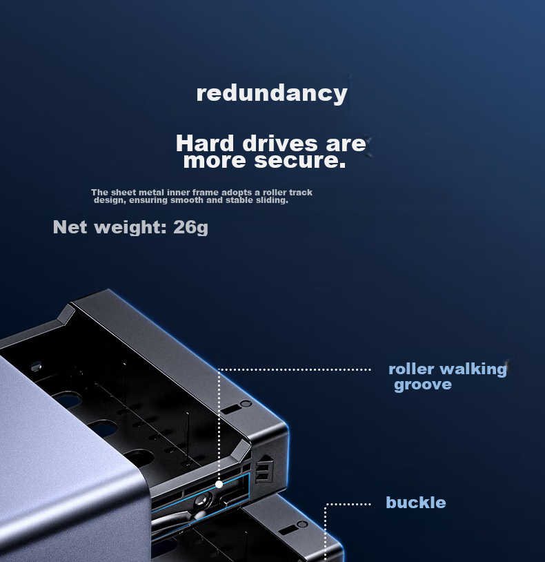 UGREEN Hard Drive Enclosure Multi-Bay Hard Drive Cage (No RAID Array, with Temperature-Controlled Fan) Compatible with Macmini/2.5/3.5 SATA Serial Mechanical And Solid State Drives 29