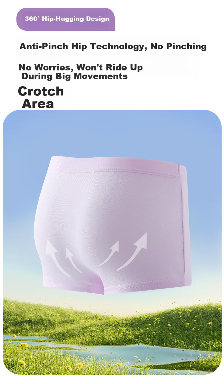 DEESHA [7A Antibacterial Class A Baby Cotton] Girls' Underwear, Children's Pure Cotton Shorts, Student And Toddler Boyshorts 8