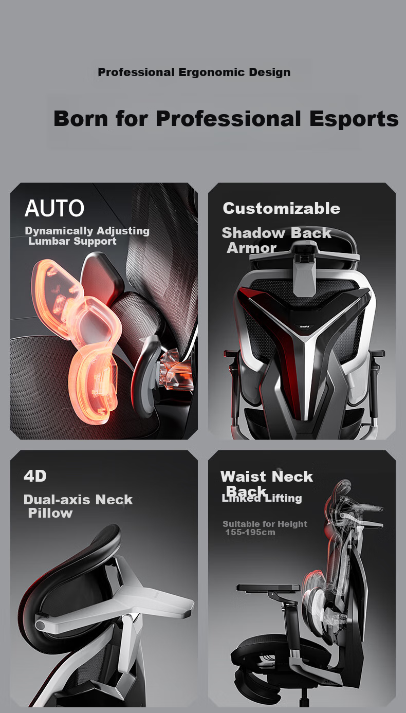 AutoFull G7 Gaming Chair, Ergonomic Chair, Computer Chair, Office Chair, Biomechanical Seat, Gaming Chair, Breathable Mesh Chair 4