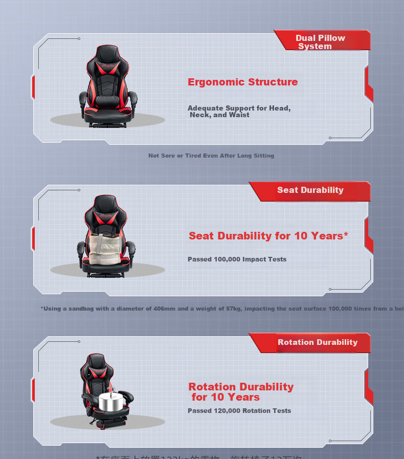 Starspace Gaming Chair, Computer Chair, Office Chair, Ergonomic Chair, Home Reclining Executive Chair, Model 92197H 6