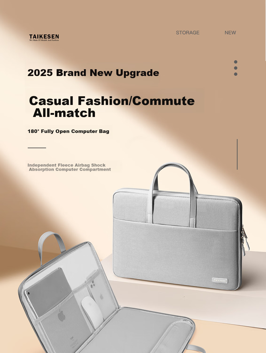 Taikesen Laptop Handbag Suitable for Apple Macbook 13-Inch, Huawei, Lenovo Computer Bag Protective Case for Men And Wome 2