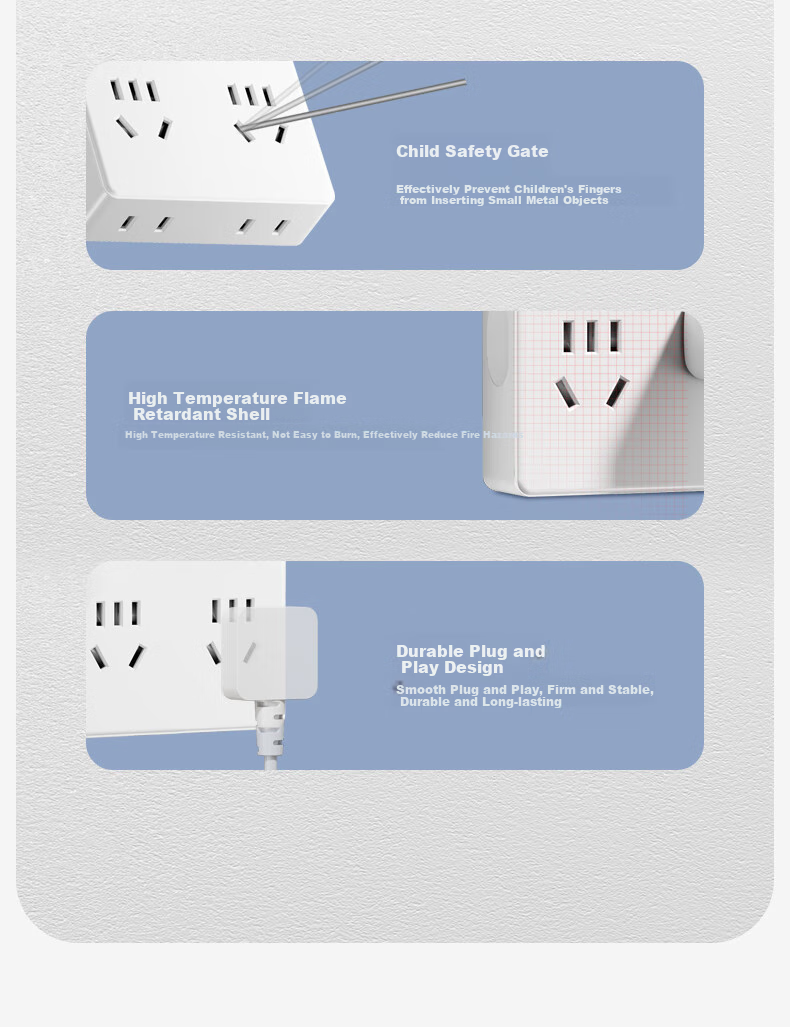 FDD Wireless 86-Type Plug Power Adapter Socket, Multi-Outlet Ultra-Thin High-Power Bedside Cube Socket, One to Fourteen-Hole Outlet [Separate Control Switch], Gray 13