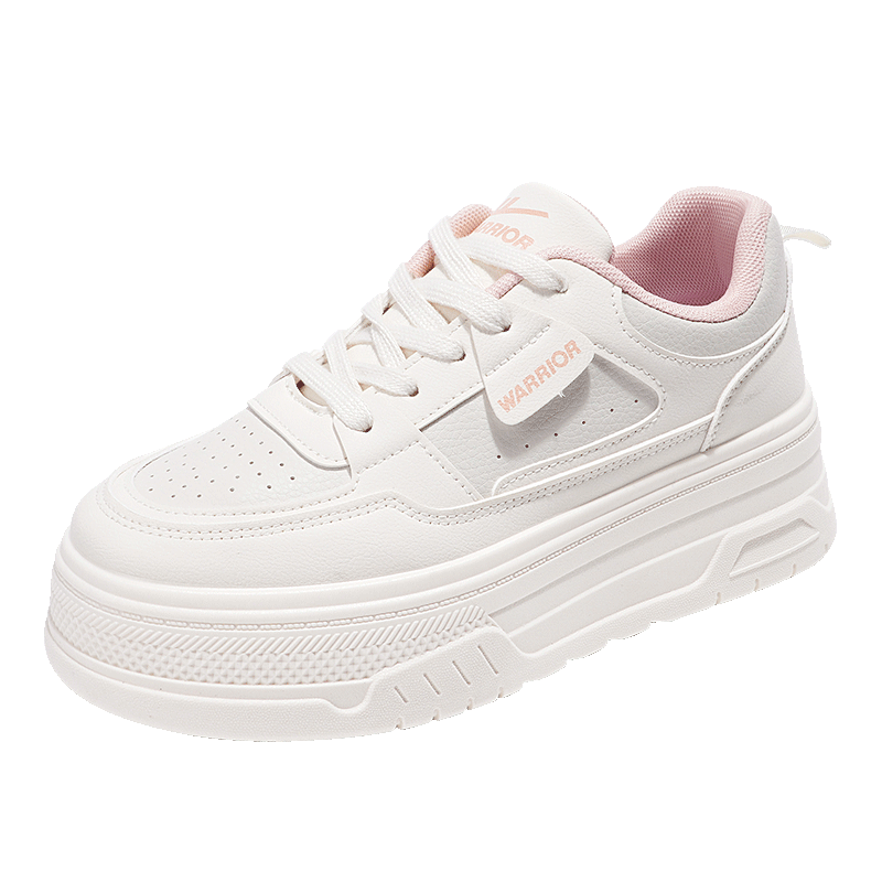 Huili Official Women's Casual Shoes, Summer New Style Sneakers for Women, Breathable Sports Shoes, Beige Pink, Size 39 (245mm)