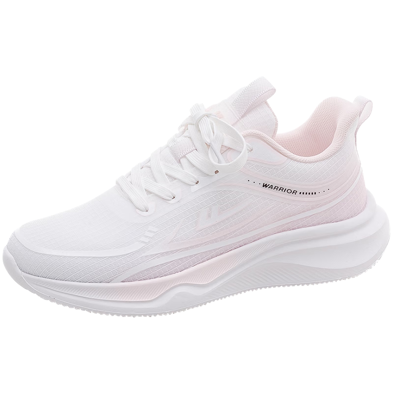 Huili Official Women's Shoes, Summer Flyknit Sneakers for Women, 2026 Women's Running Shoes, White And Pink, Size 40